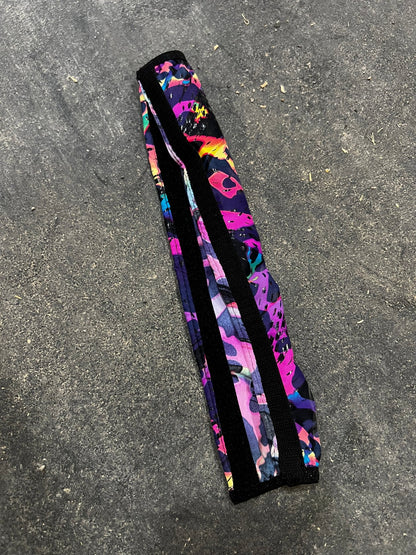 Rainbow Leopard Browband or Noseband Cover (ONE Cover Only) - Riverside Rodeo Shirts
