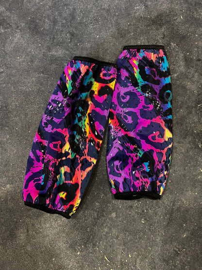 Rainbow Leopard Velcro Sportboot Covers (Covers Only, sets of TWO) - Riverside Rodeo Shirts