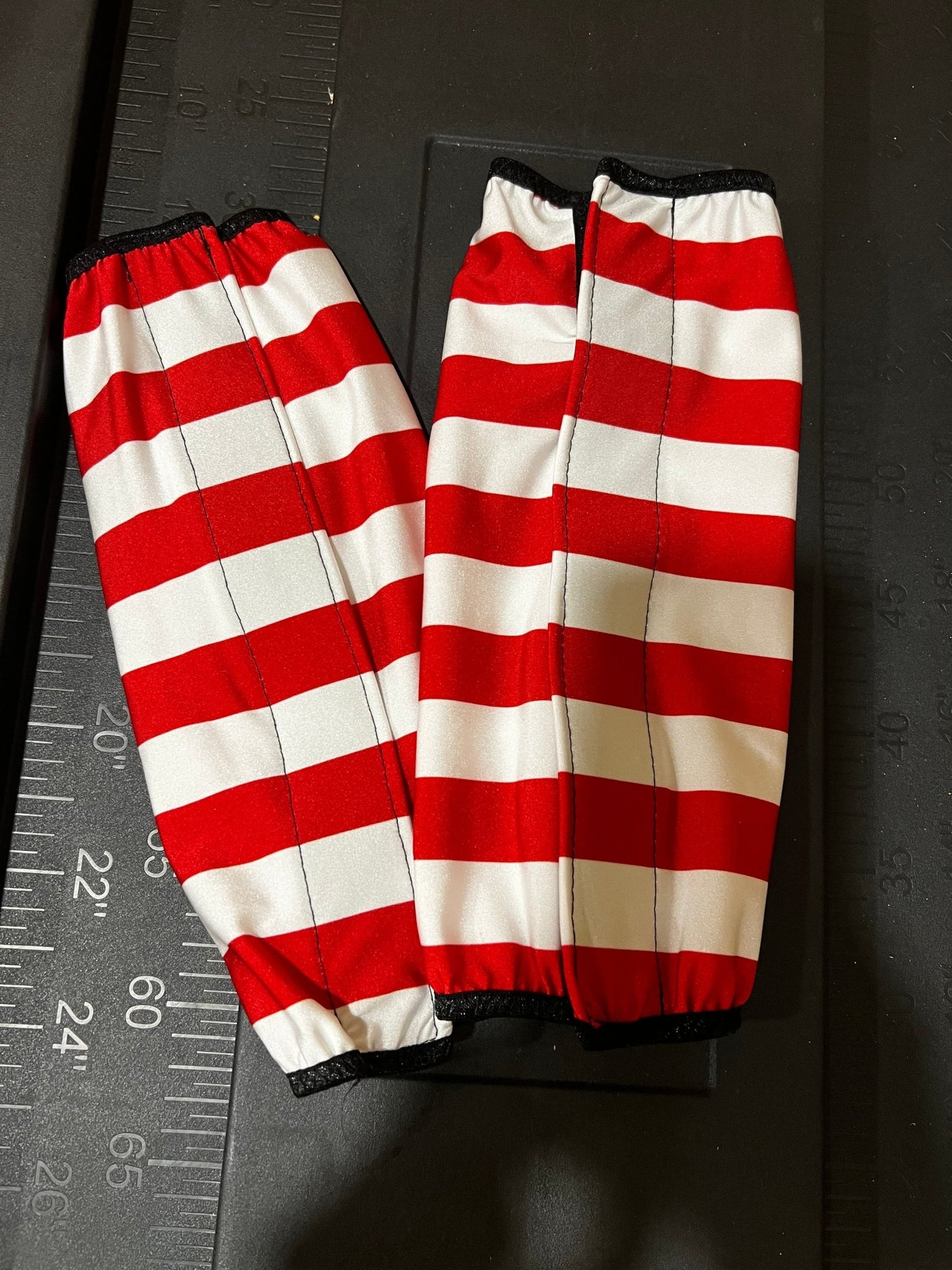 Red and White Stripe Velcro Sportboot Covers (Covers Only, sets of TWO) - Riverside Rodeo Shirts