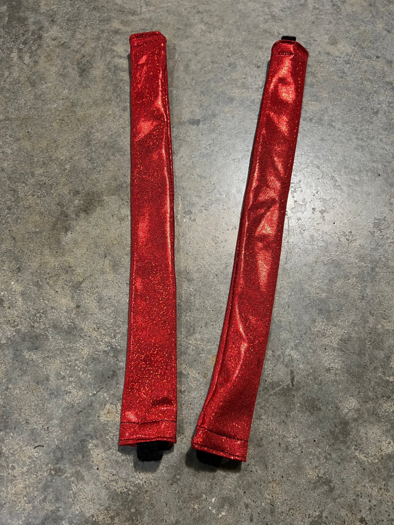 Red Sparkly Jewel Breast Collar Cover (Covers ONLY) - Riverside Rodeo Shirts