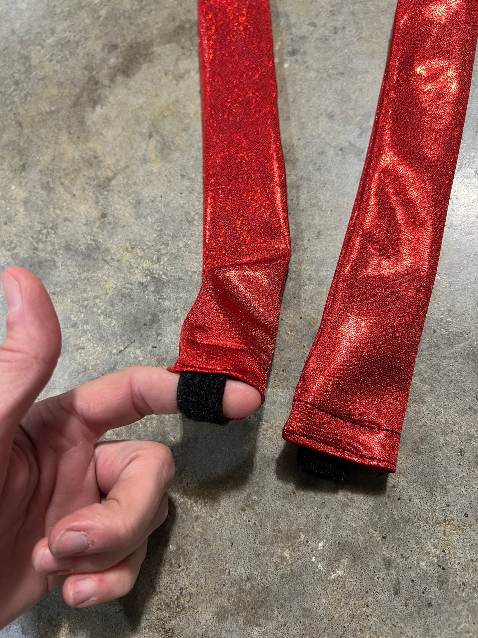 Red Sparkly Jewel Breast Collar Cover (Covers ONLY) - Riverside Rodeo Shirts