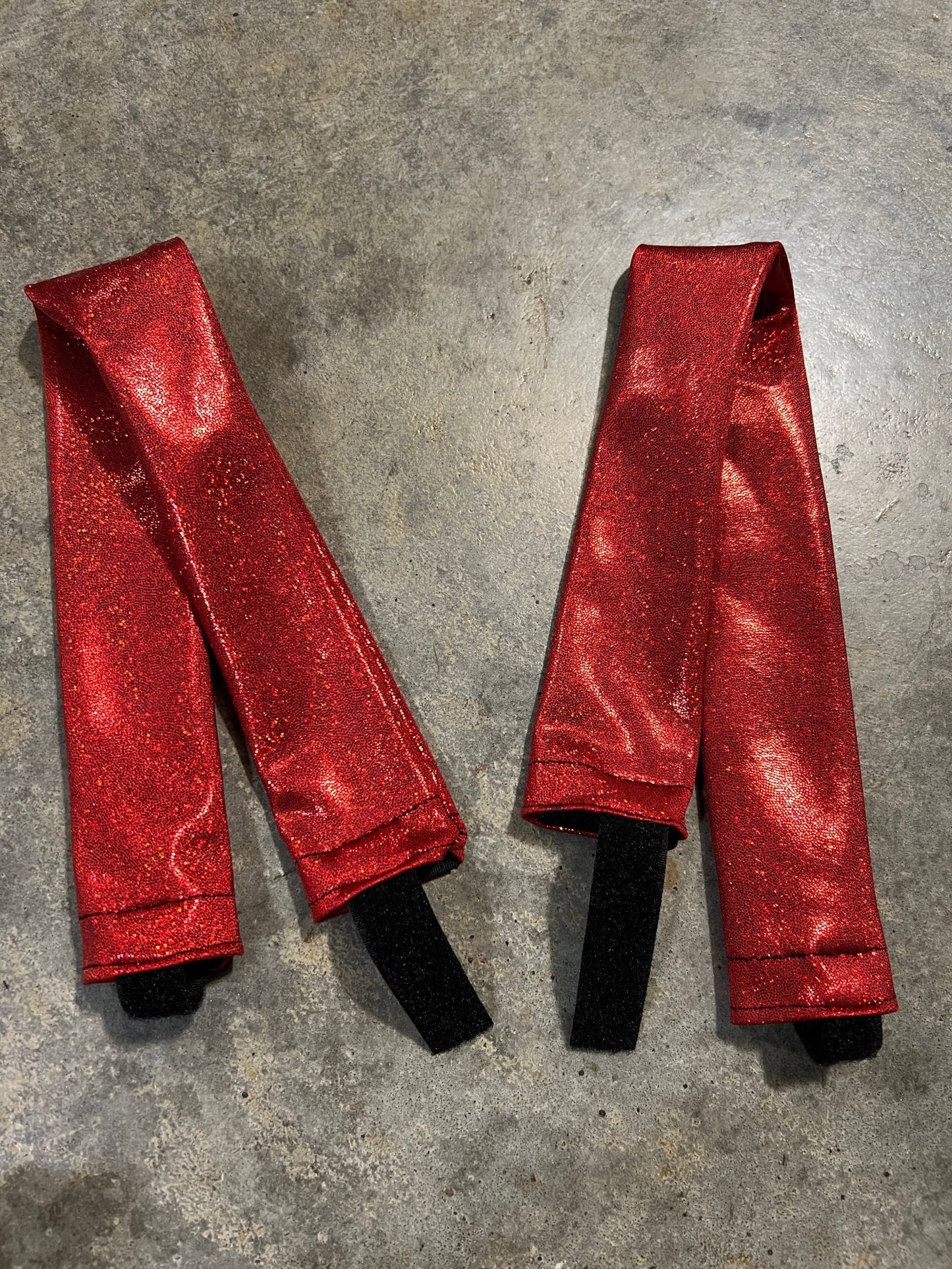 Red Sparkly Jewel Breast Collar Cover (Covers ONLY) - Riverside Rodeo Shirts