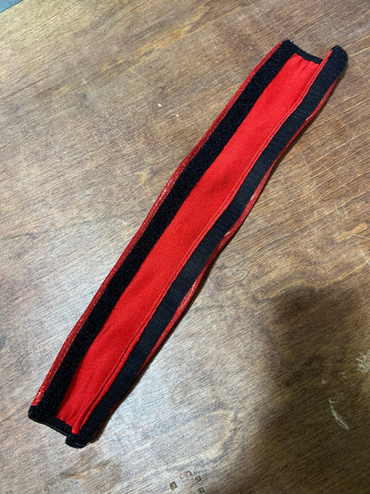 Red Sparkly Jewel Browband or Noseband Cover (ONE Cover Only) - Riverside Rodeo Shirts