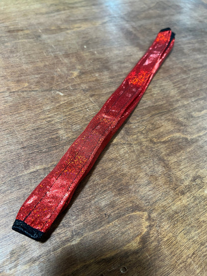 Red Sparkly Jewel Browband or Noseband Cover (ONE Cover Only) - Riverside Rodeo Shirts