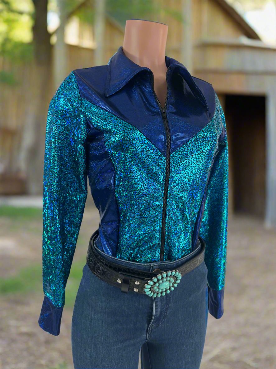 Desert Jewel Zipper Front Rodeo Shirt - Riverside Rodeo Shirts