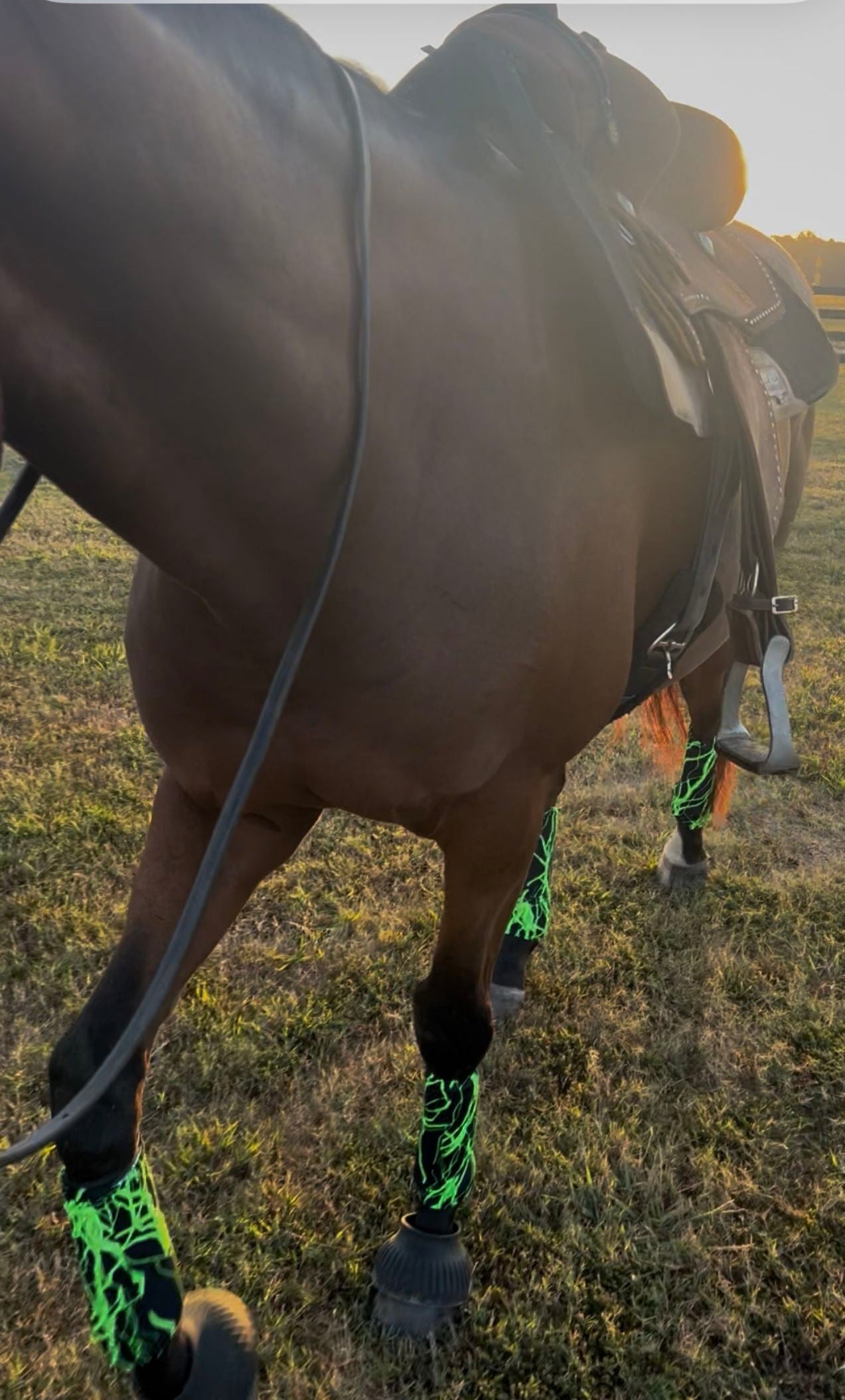 Neon Green Lightning Velcro Sportboot Covers (Covers Only, set of TWO) - Riverside Rodeo Shirts