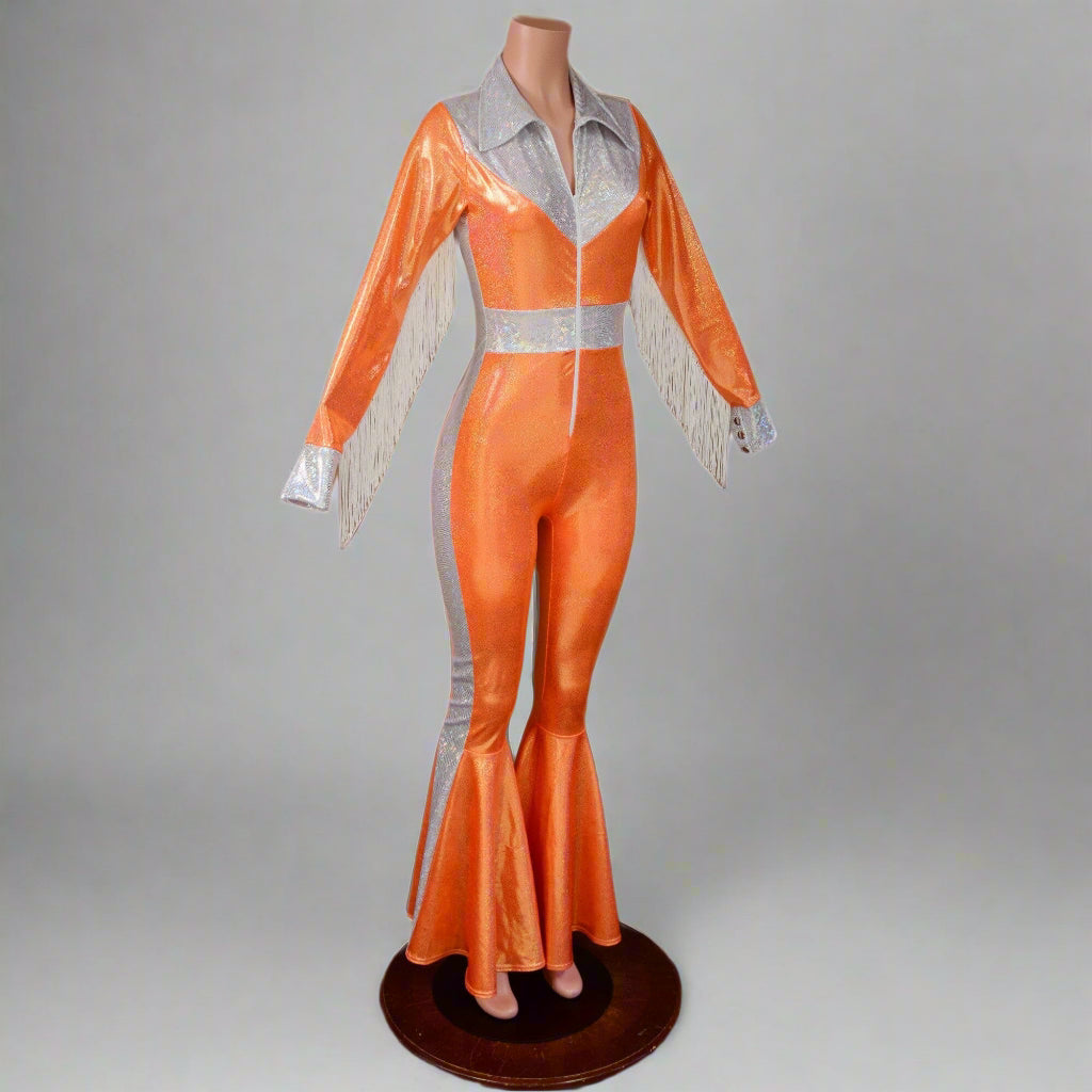 Orange Trick Rider Jumpsuit - Riverside Rodeo Shirts