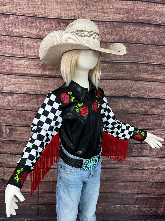 Run for the Roses Zipper Front Rodeo Shirt - Riverside Rodeo Shirts