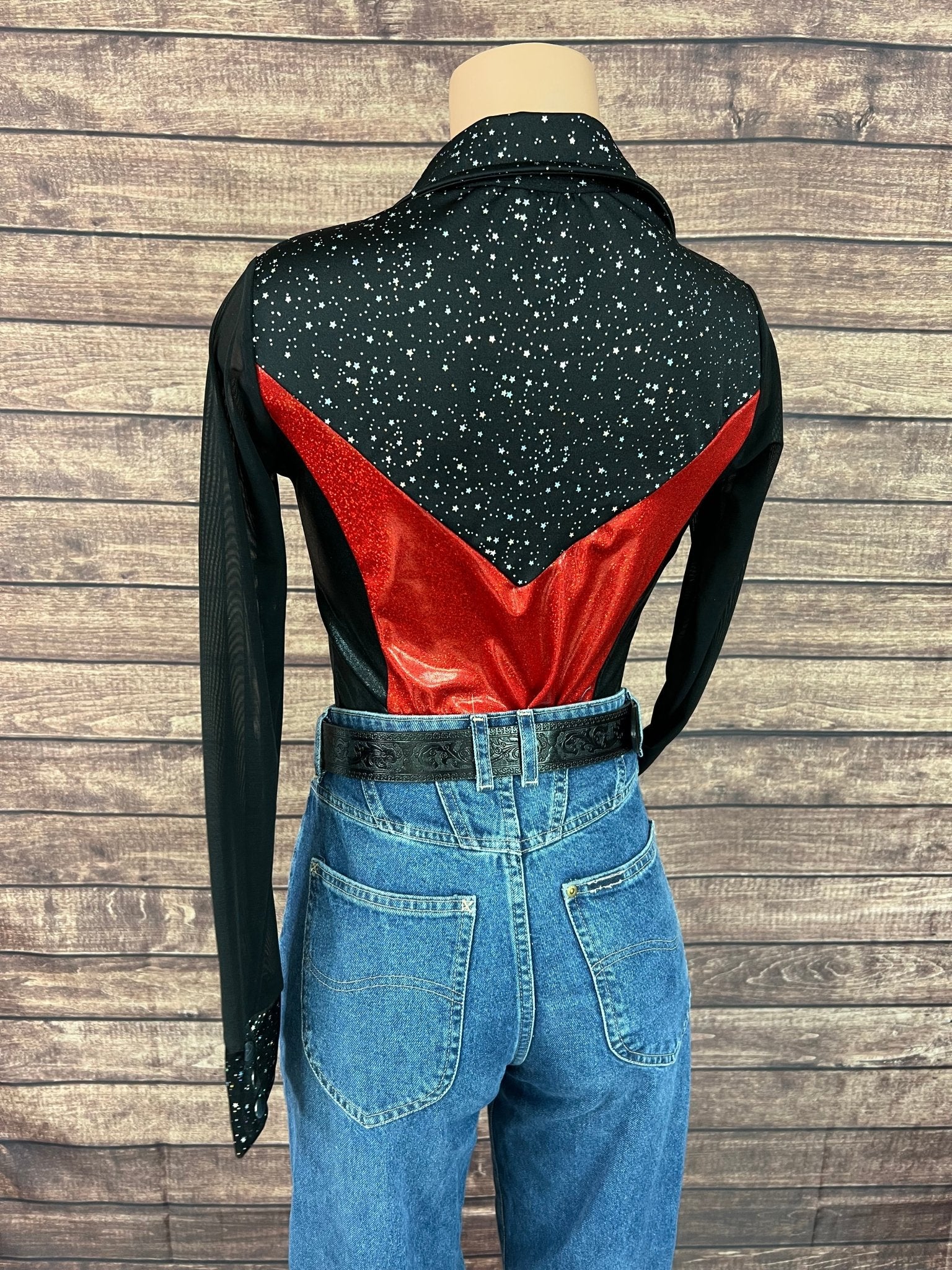 Scarlet Noir Snap Front Rodeo Shirt - Riverside Rodeo Shirts