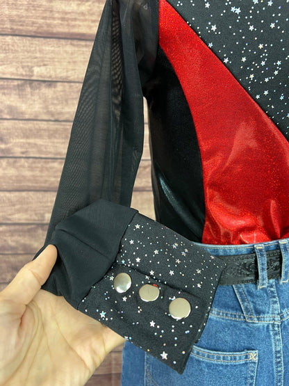 Scarlet Noir Snap Front Rodeo Shirt - Riverside Rodeo Shirts