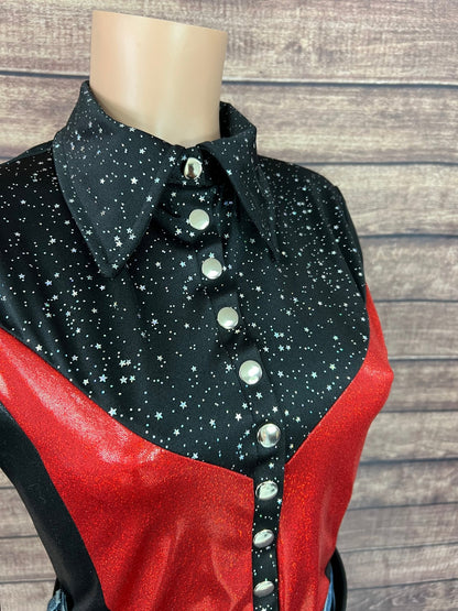 Scarlet Noir Snap Front Rodeo Shirt - Riverside Rodeo Shirts