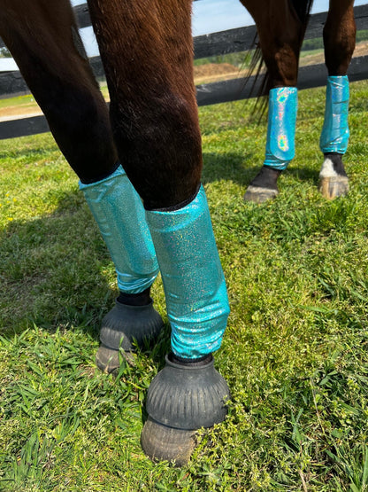 Seafoam Holographic Velcro Sportboot Covers (Covers Only, sets of TWO) - Riverside Rodeo Shirts