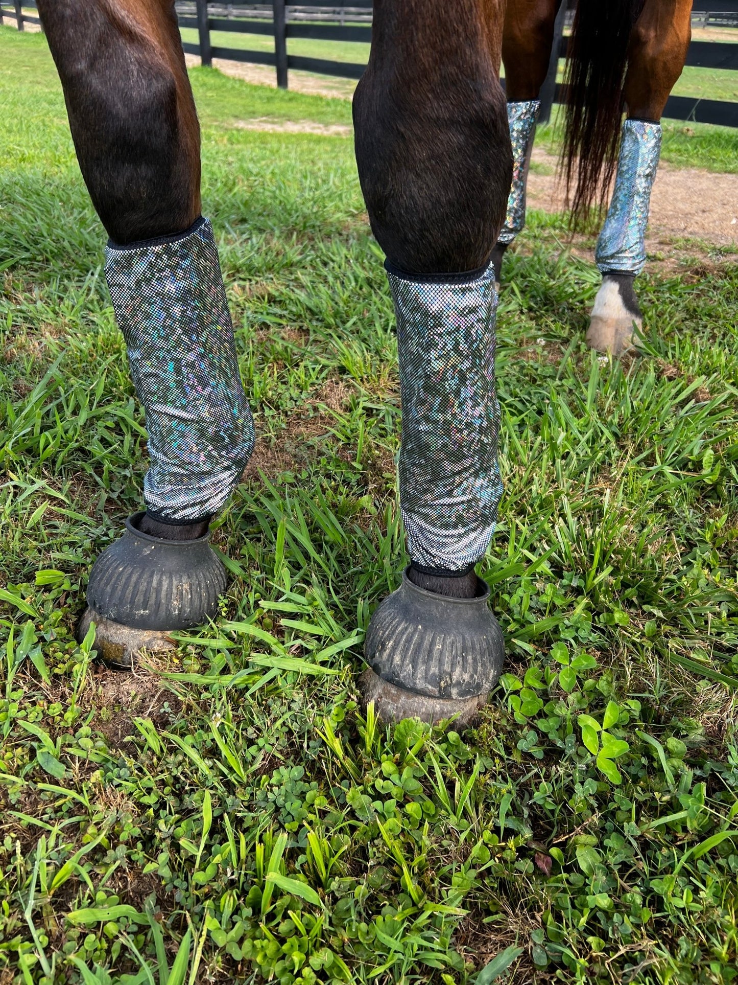 Silver Kaleidoscope Velcro Sportboot Covers (Covers Only, sets of TWO) - Riverside Rodeo Shirts