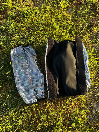 Silver Kaleidoscope Velcro Sportboot Covers (Covers Only, sets of TWO) - Riverside Rodeo Shirts