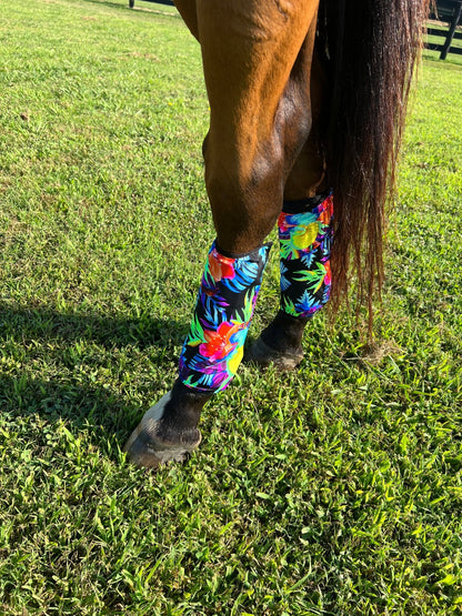 Sonic Bloom Print Velcro Sportboot Covers (Covers Only, set of TWO) - Riverside Rodeo Shirts