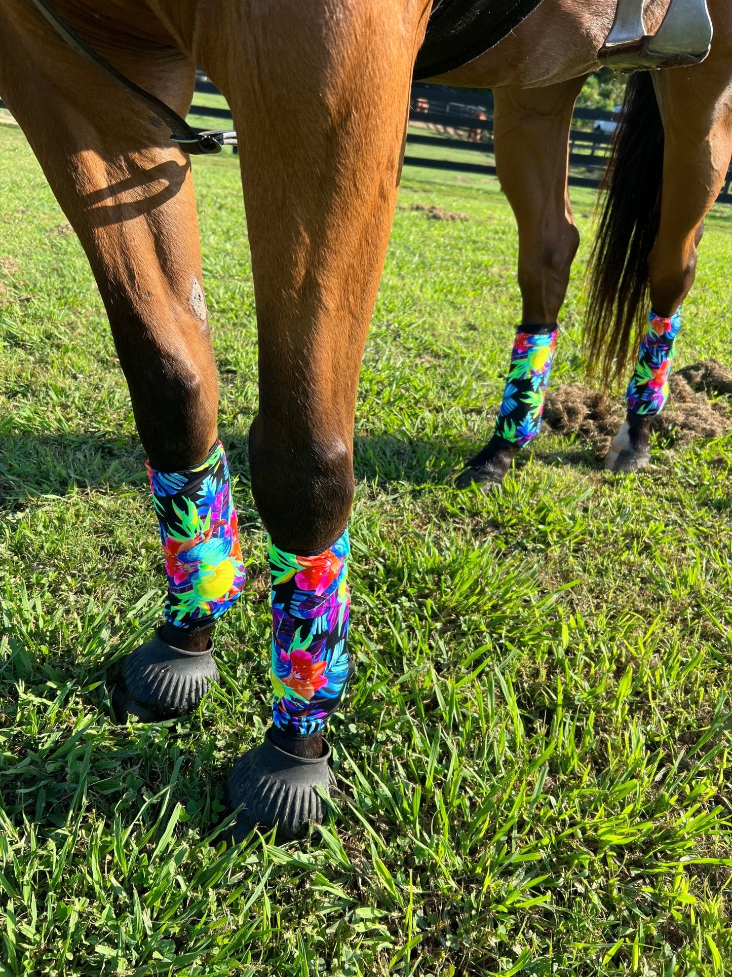 Sonic Bloom Print Velcro Sportboot Covers (Covers Only, set of TWO) - Riverside Rodeo Shirts