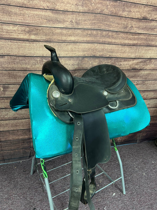 Teal Metallic Western Saddle Pad COVER (Saddle Pad Cover Only) - Riverside Rodeo Shirts