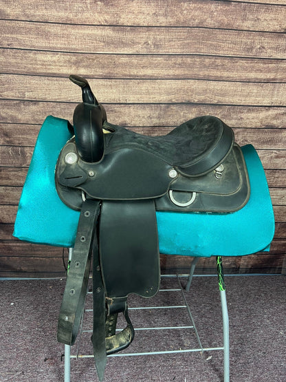 Teal Metallic Western Saddle Pad COVER (Saddle Pad Cover Only) - Riverside Rodeo Shirts
