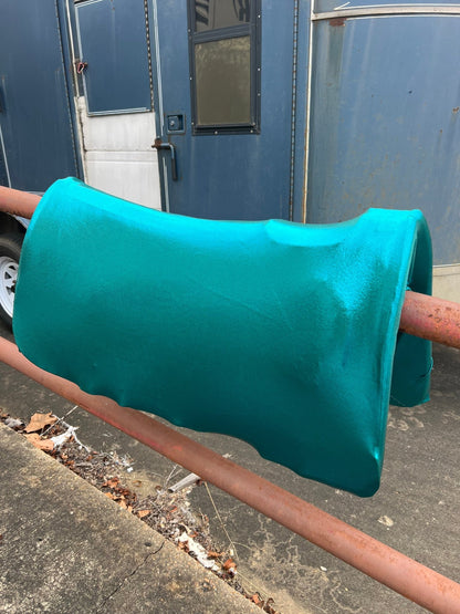 Teal Metallic Western Saddle Pad COVER (Saddle Pad Cover Only) - Riverside Rodeo Shirts