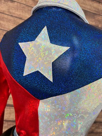 The Texan Zipper Front Rodeo Shirt with Star Applique - Riverside Rodeo Shirts