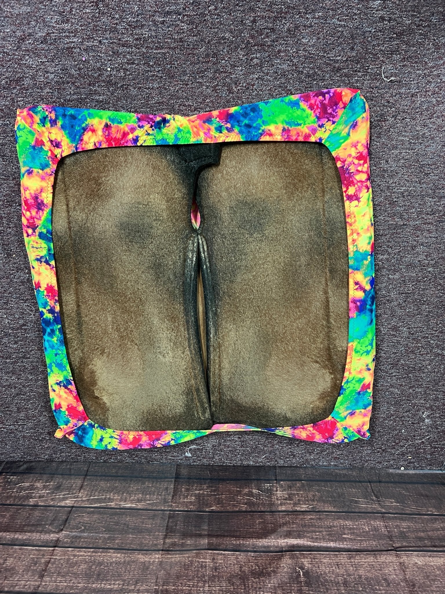 Western Saddle Pad COVER in Acid Splash Tie Dye (Saddle Pad Cover Only) - Riverside Rodeo Shirts