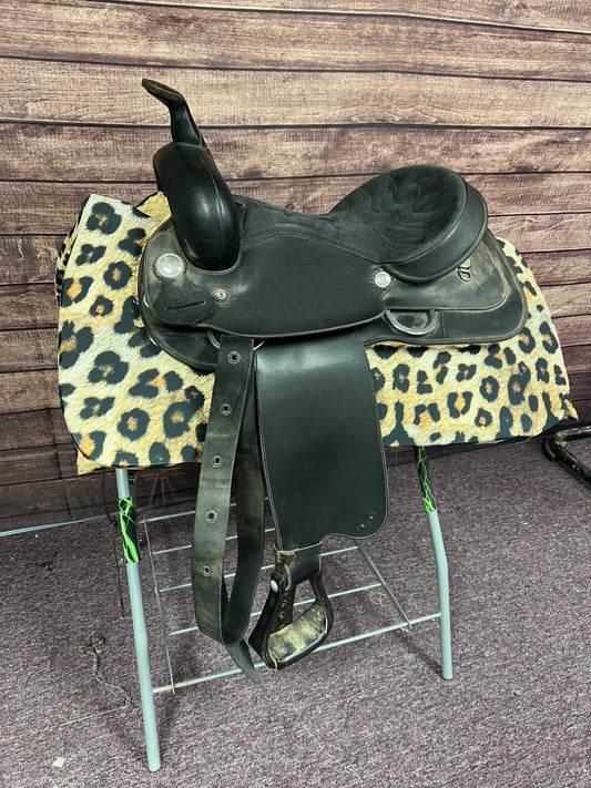 Western Saddle Pad COVER in Leopard Print (Saddle Pad Cover Only) - Riverside Rodeo Shirts