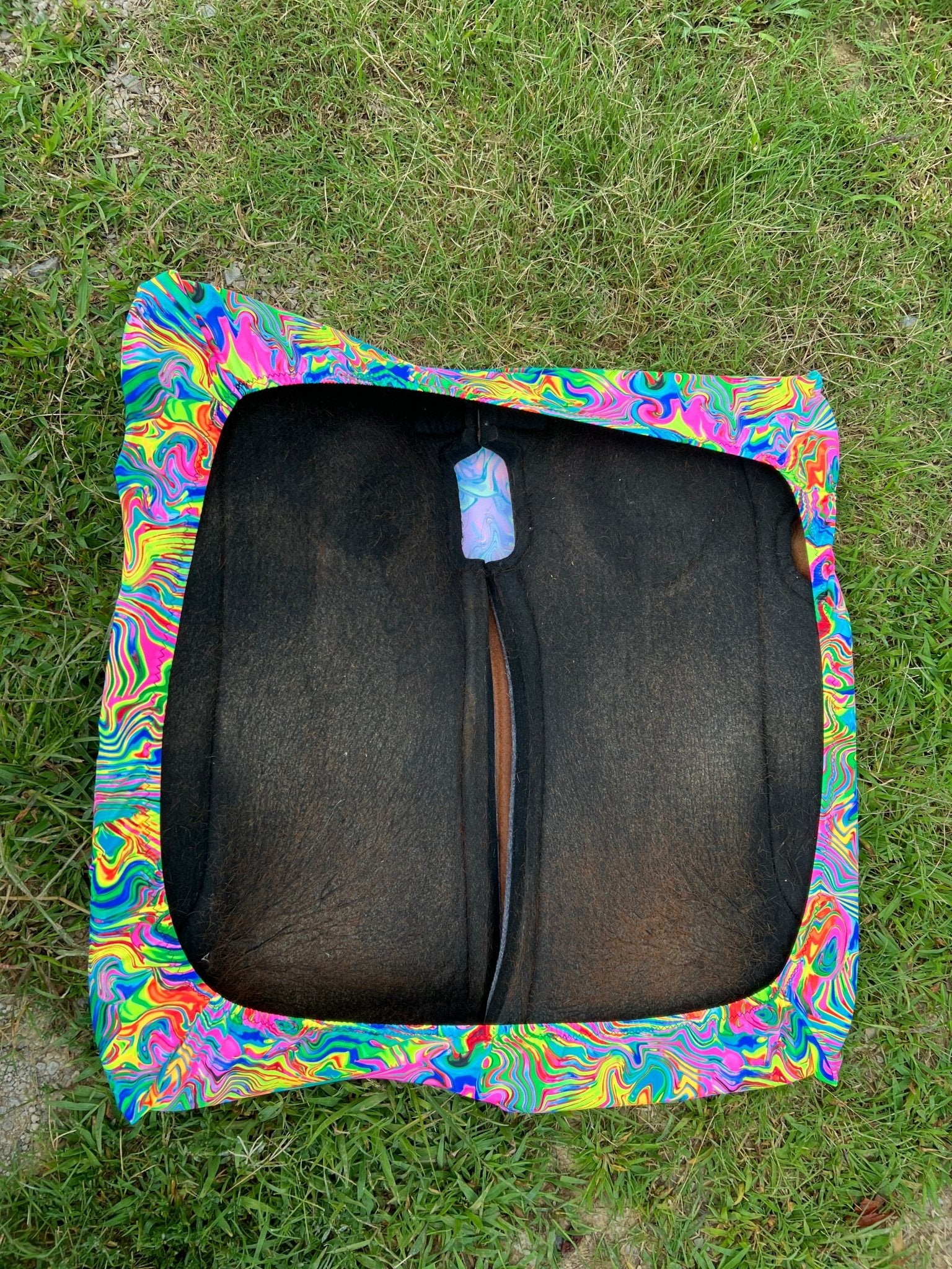 Western Saddle Pad COVER in Neon Flux (Saddle Pad Cover Only) - Riverside Rodeo Shirts