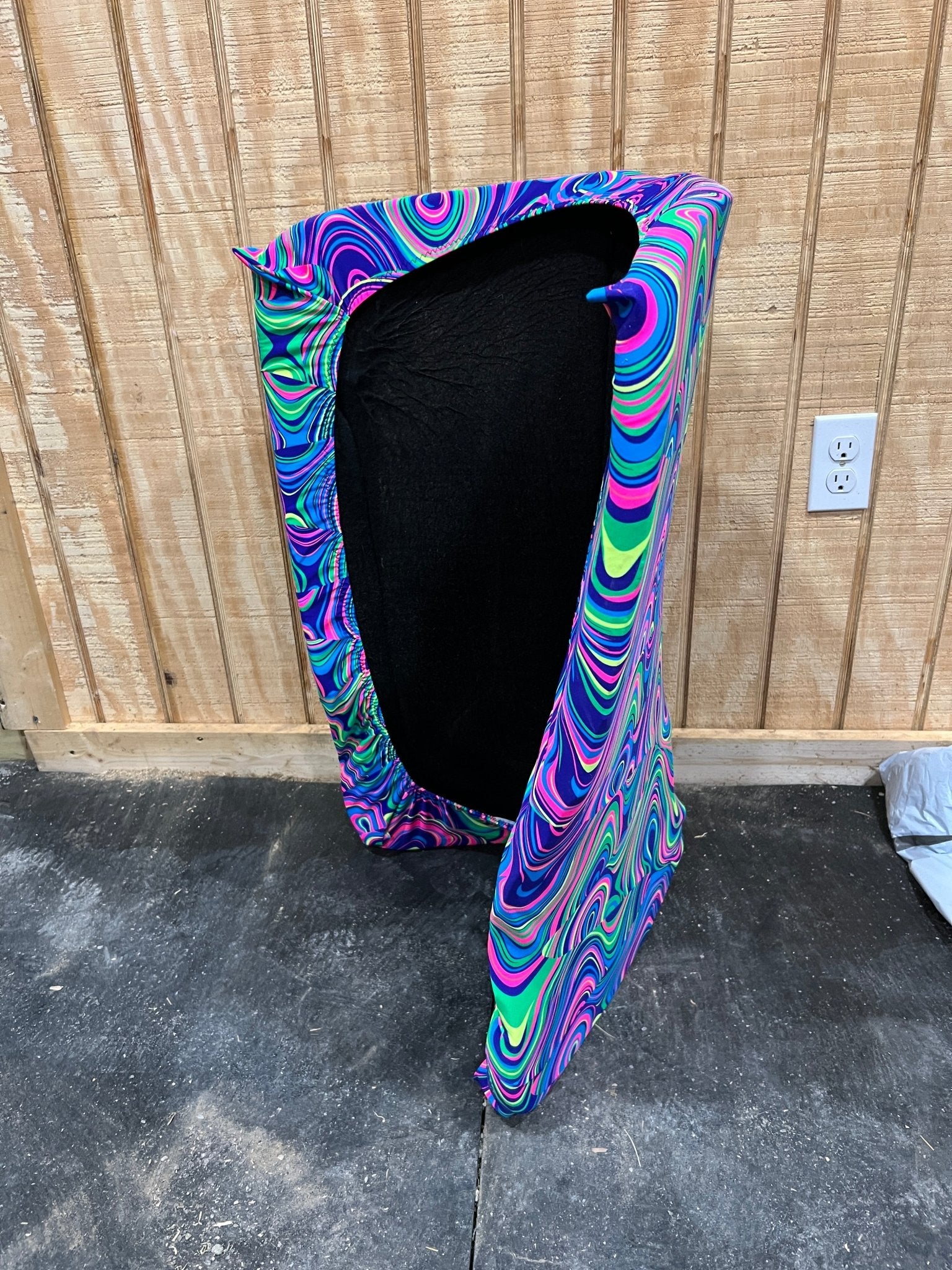 Western Saddle Pad COVER in Neon Glow Worm (Saddle Pad Cover Only) - Riverside Rodeo Shirts