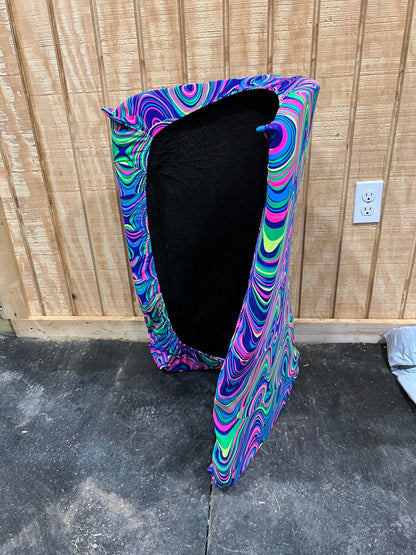 Western Saddle Pad COVER in Neon Glow Worm (Saddle Pad Cover Only) - Riverside Rodeo Shirts
