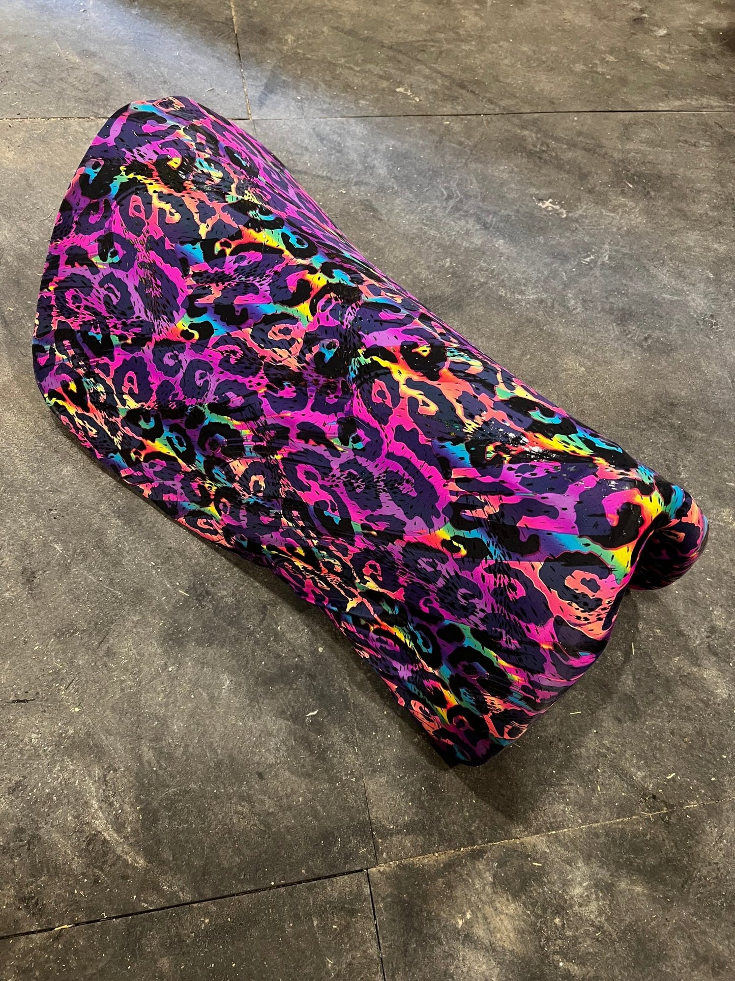 Western Saddle Pad COVER in Rainbow Leopard (Saddle Pad Cover Only) - Riverside Rodeo Shirts