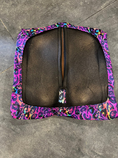 Western Saddle Pad COVER in Rainbow Leopard (Saddle Pad Cover Only) - Riverside Rodeo Shirts