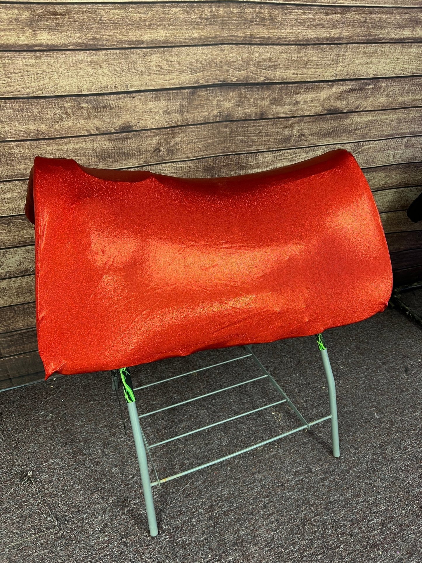 Western Saddle Pad COVER in Red Sparkly Jewel (Saddle Pad Cover Only) - Riverside Rodeo Shirts