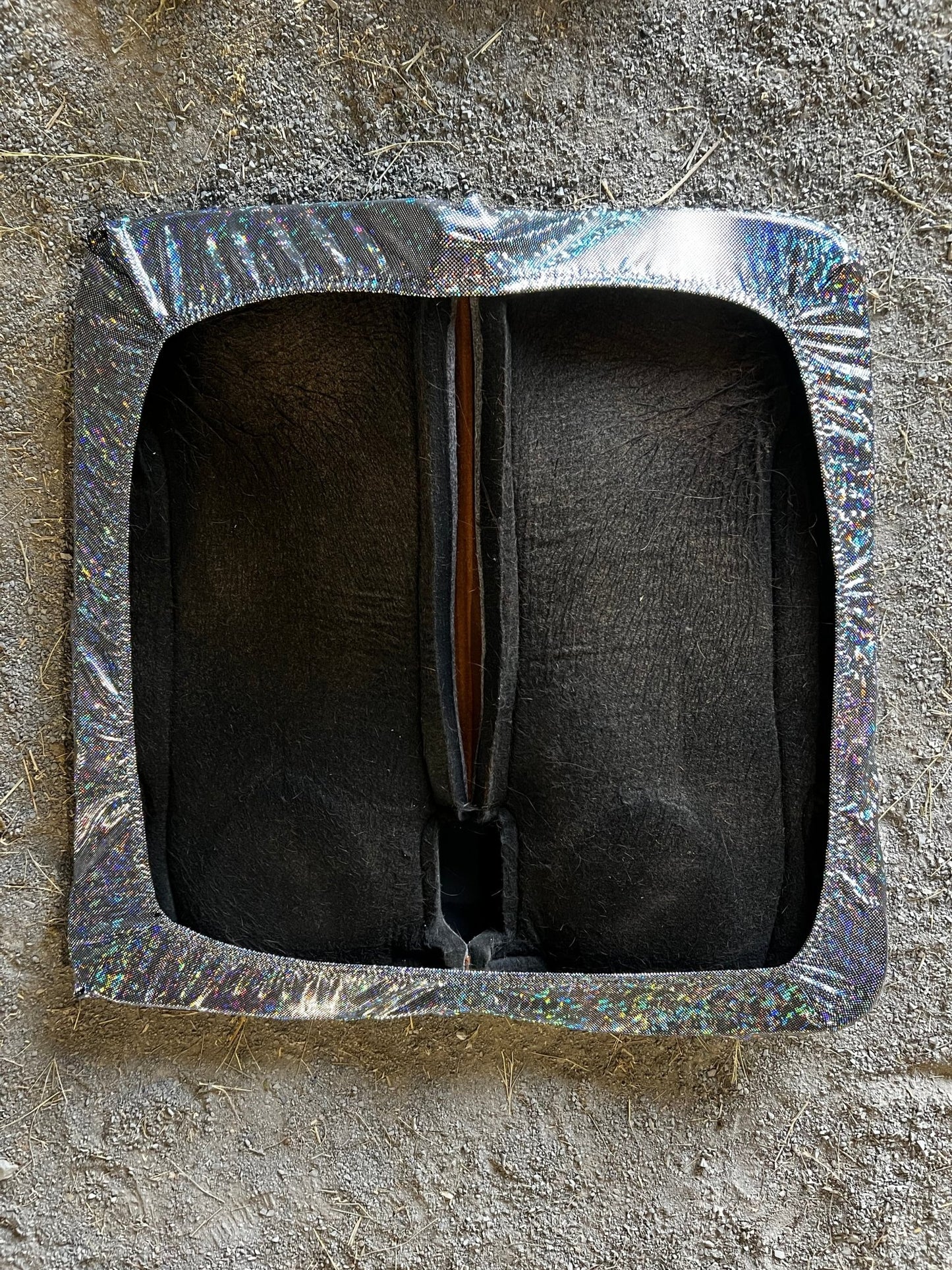 Western Saddle Pad COVER in Silver Kaleidoscope (Saddle Pad Cover Only) - Riverside Rodeo Shirts