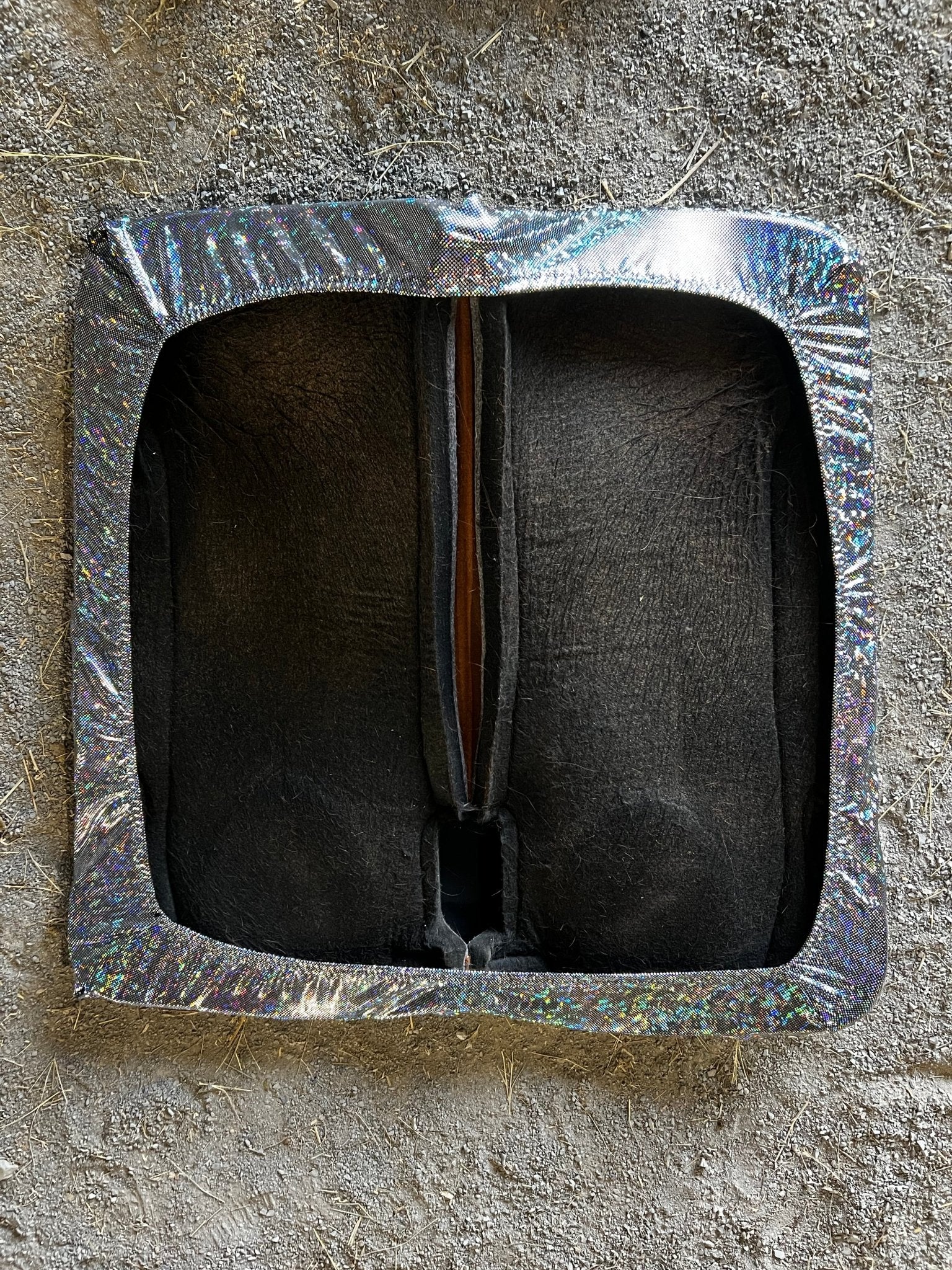 Western Saddle Pad COVER in Silver Kaleidoscope (Saddle Pad Cover Only) - Riverside Rodeo Shirts