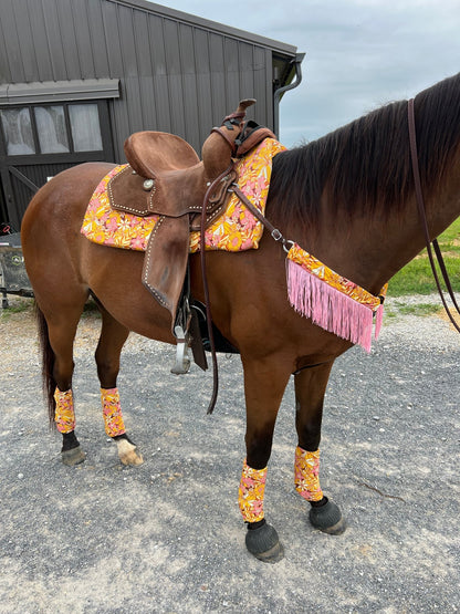 What The Floral Velcro Sportboot Covers (Covers Only, set of TWO) - Riverside Rodeo Shirts