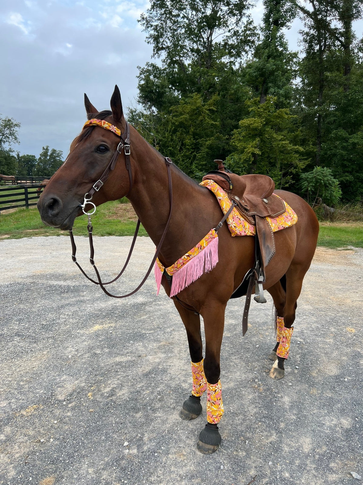 What The Floral Velcro Sportboot Covers (Covers Only, set of TWO) - Riverside Rodeo Shirts