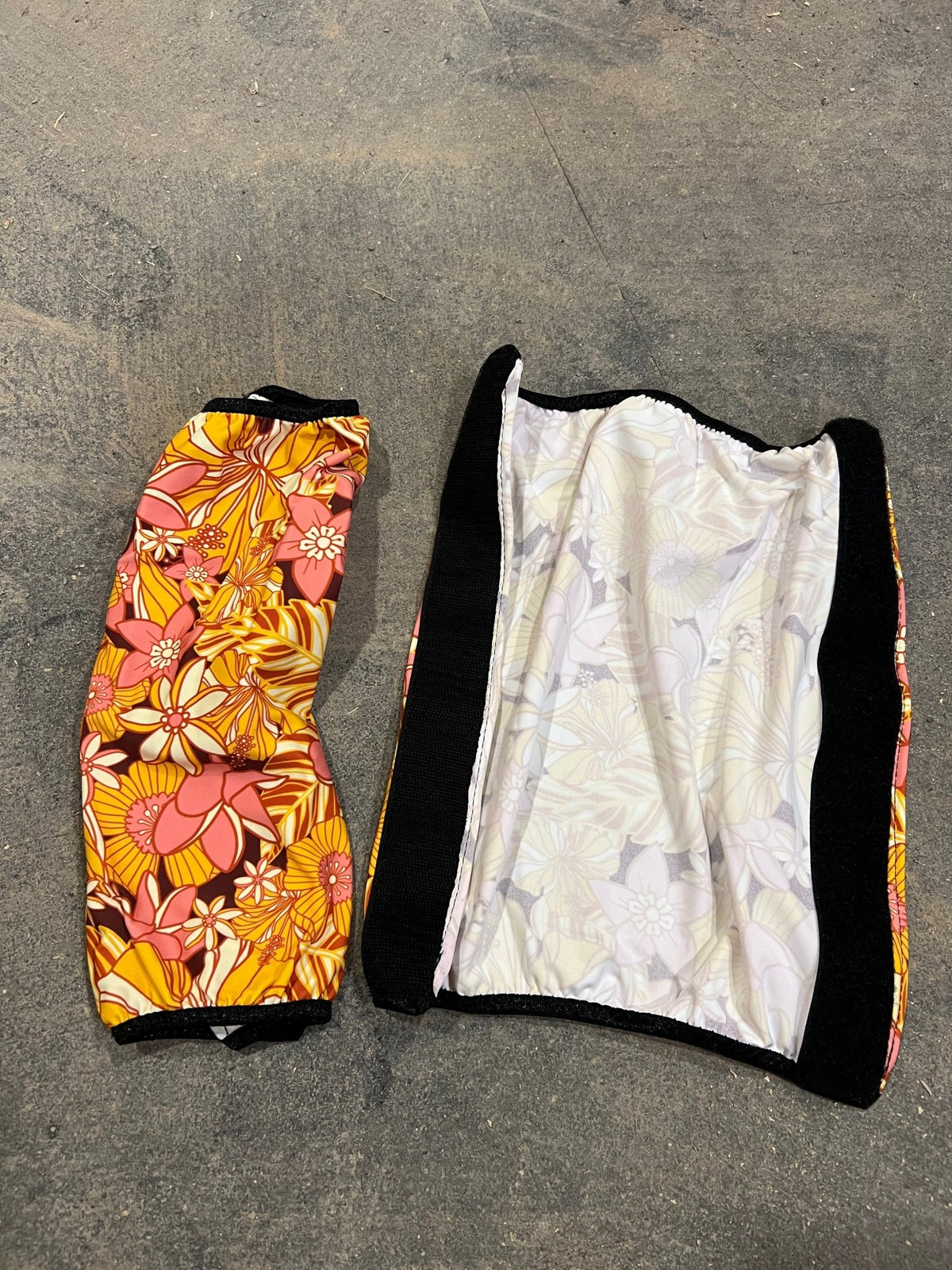 What The Floral Velcro Sportboot Covers (Covers Only, set of TWO) - Riverside Rodeo Shirts
