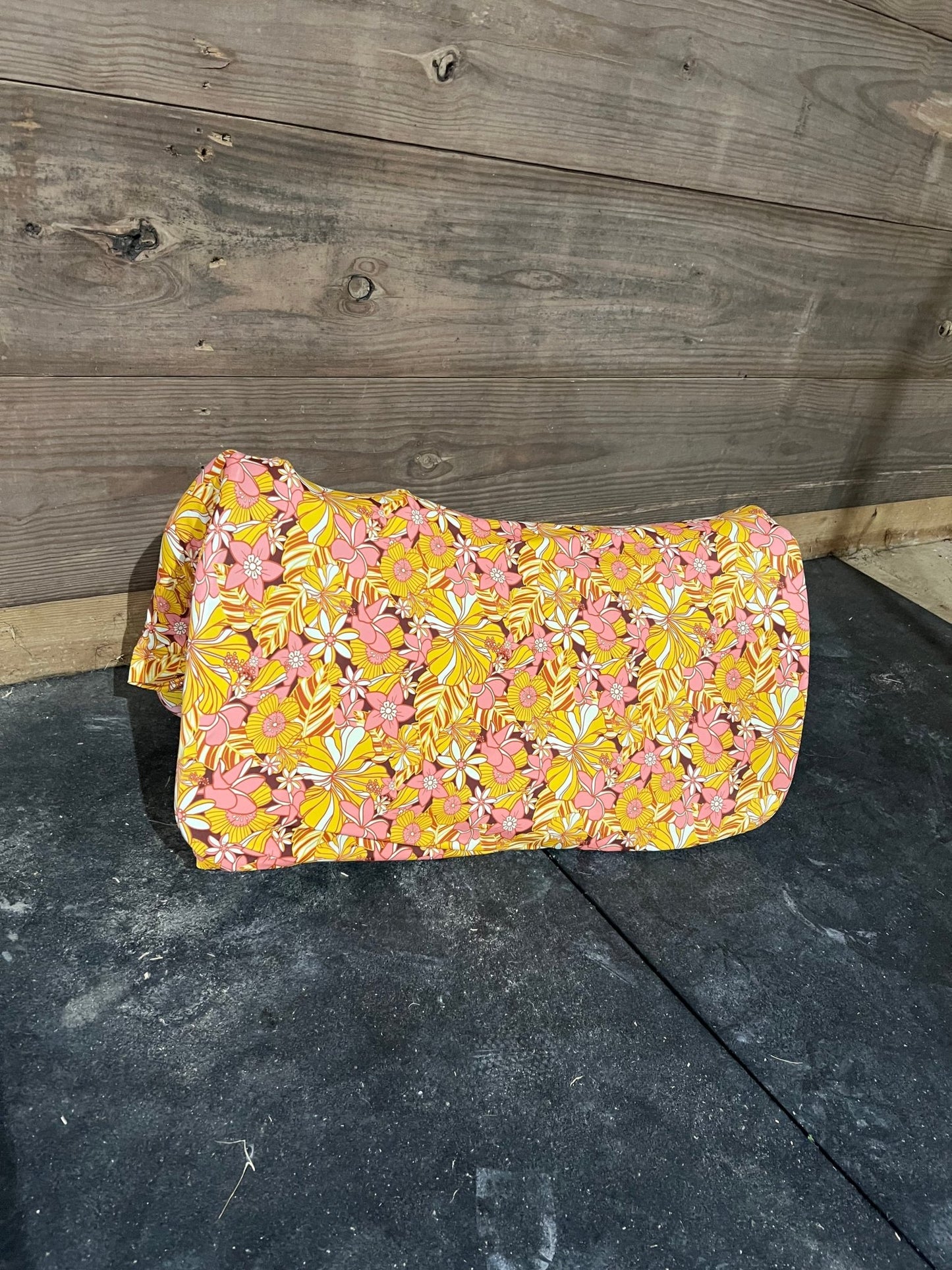 What The Floral Western Saddle Pad COVER (Saddle Pad Cover Only) - Riverside Rodeo Shirts