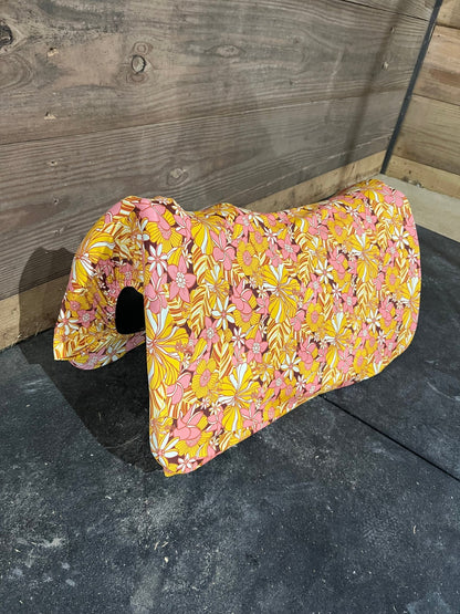 What The Floral Western Saddle Pad COVER (Saddle Pad Cover Only) - Riverside Rodeo Shirts