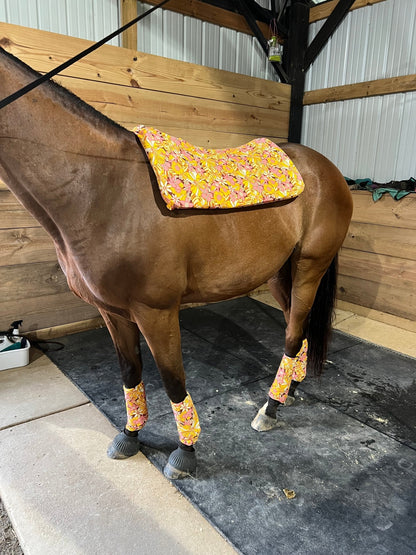 What The Floral Western Saddle Pad COVER (Saddle Pad Cover Only) - Riverside Rodeo Shirts