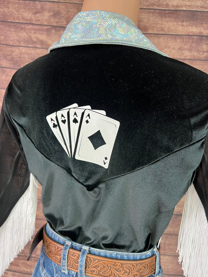 Wild Aces Velvet Snap Front Rodeo Shirt - Riverside Rodeo Shirts
