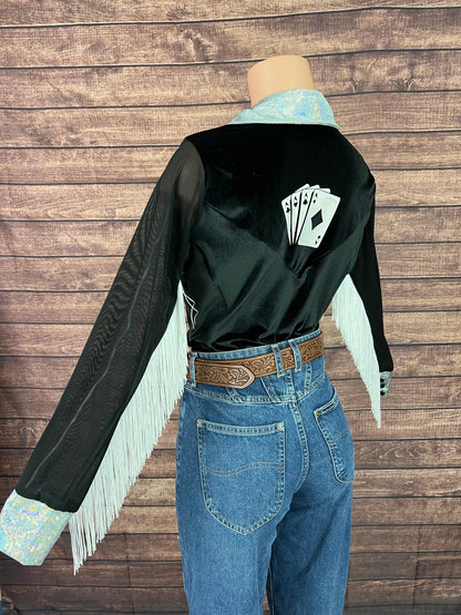 Wild Aces Velvet Snap Front Rodeo Shirt - Riverside Rodeo Shirts