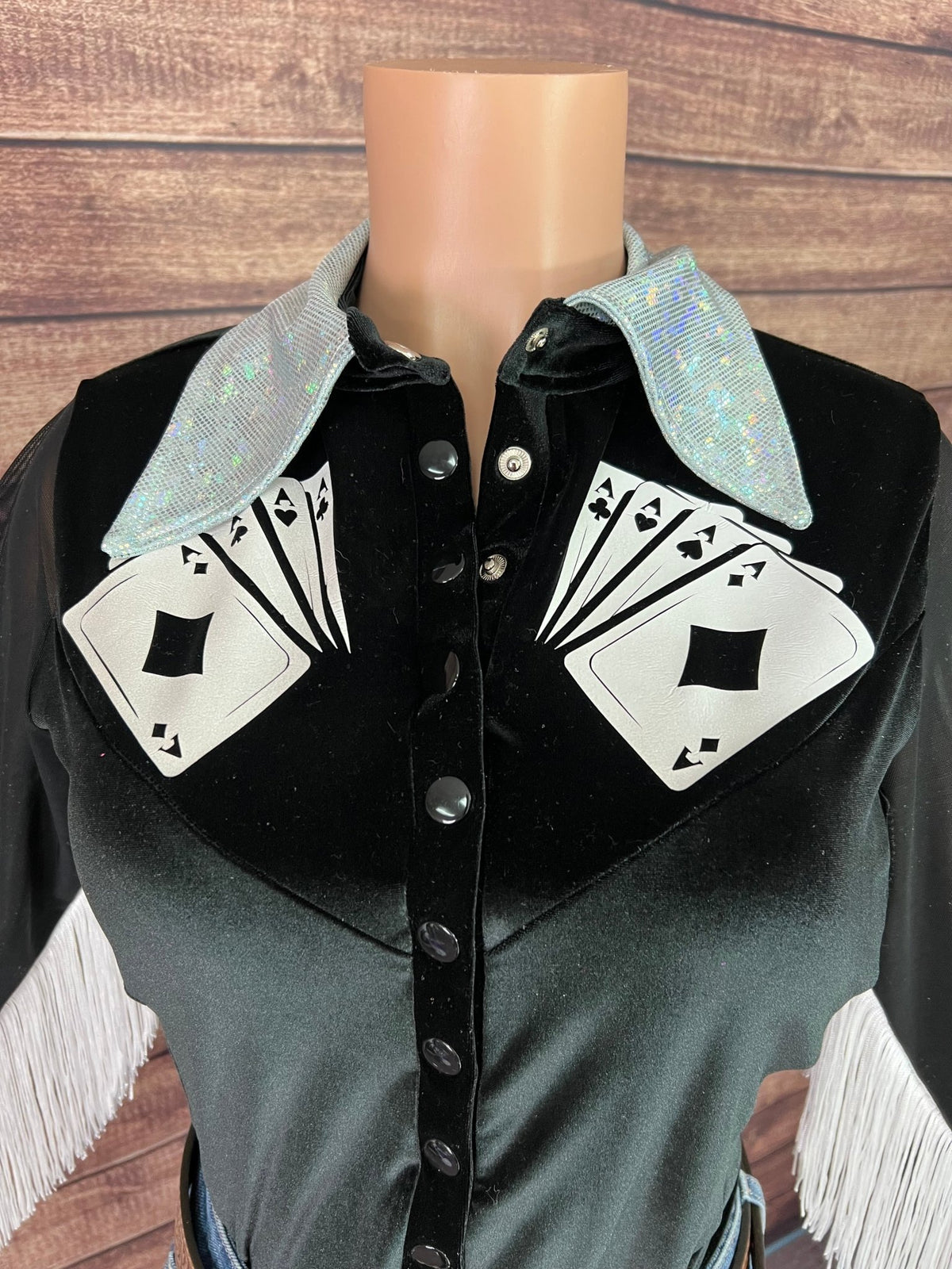 Wild Aces Velvet Snap Front Rodeo Shirt - Riverside Rodeo Shirts